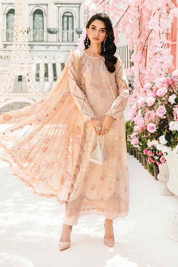 3 Piece Embroidered Lawn Suit | MPT-2601-A