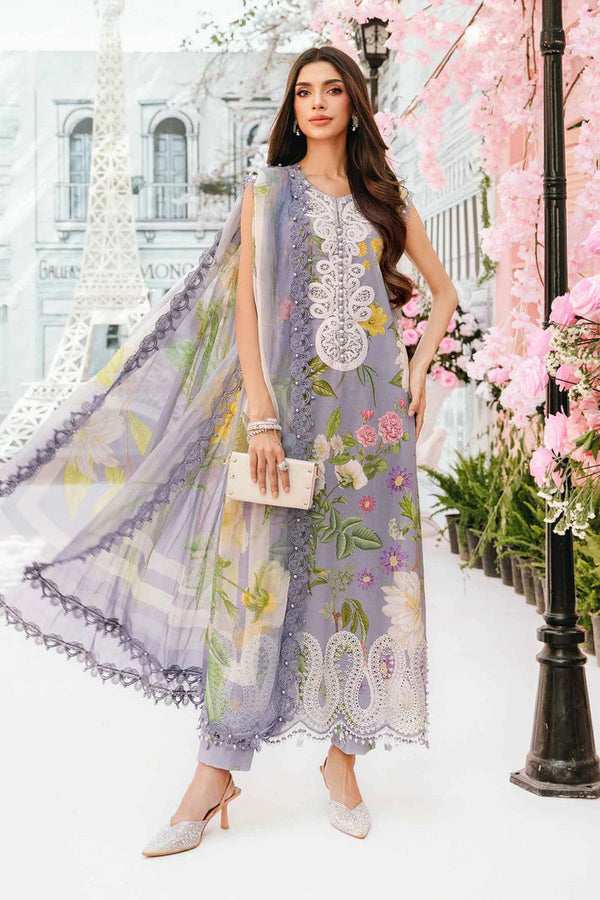 3 Piece Embroidered Lawn Suit | MPT-2604-A