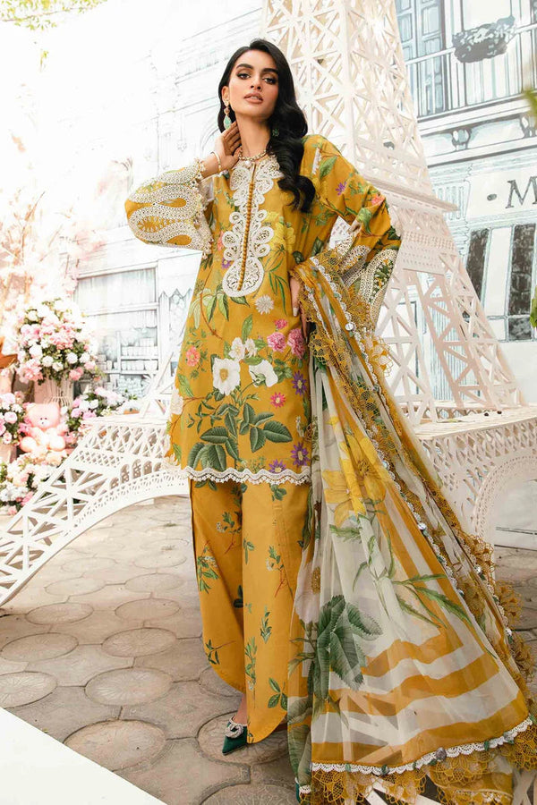 3 Piece Embroidered Lawn Suit | MPT-2604-B