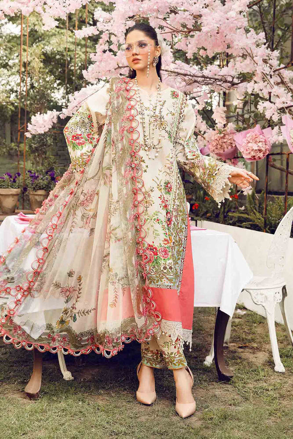 3 Piece Embroidered Lawn Suit | MPT-2605-A