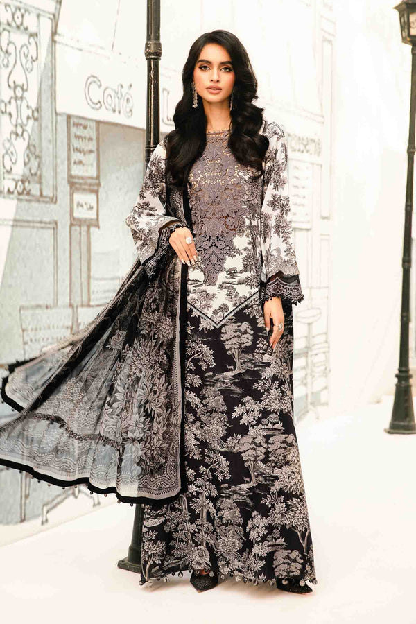 3 Piece Embroidered Lawn Suit | MPT-2608-B