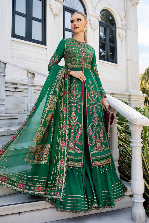 Embroidered Cotton Satin Suit | CST-811