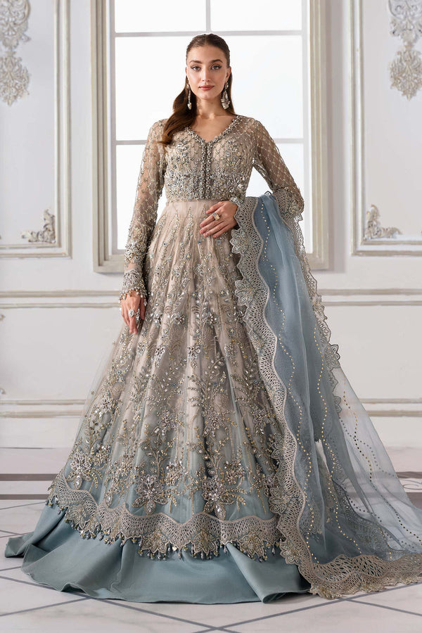 3 Piece Embroidered Chiffon Suit | BD-3002
