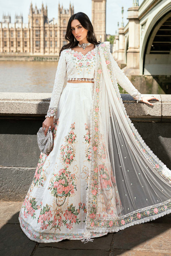 3 Piece Embroidered Raw Silk Suit