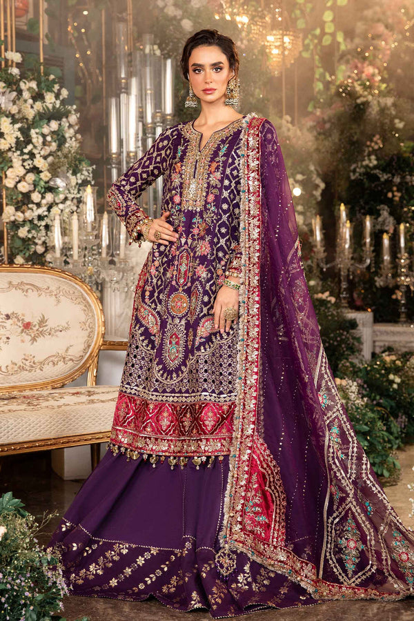 3 Piece Embroidered Organza Suit | BD-2903