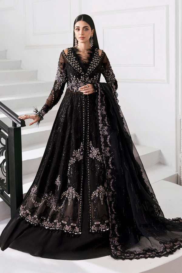 3 Piece Embroidered Chiffon Suit | BD-3004