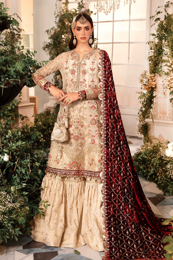 3 Piece Embroidered Organza Suit | BD-2905