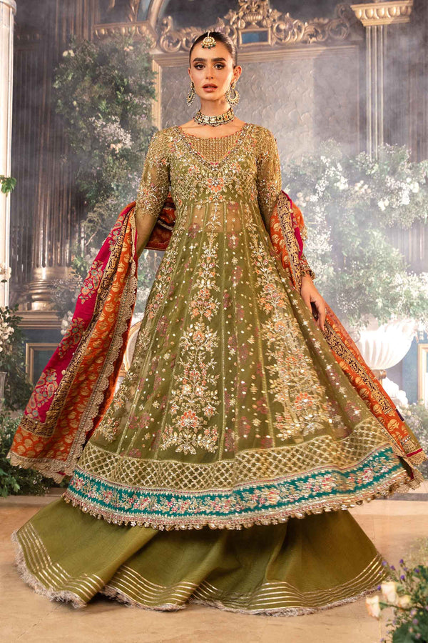 3 Piece Embroidered Organza Suit | BD-2906