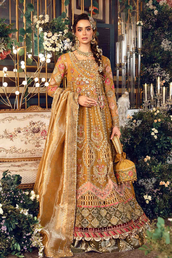 3 Piece Embroidered Organza Suit | BD-2907