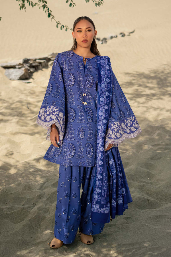 3 Pc Printed Khaddar Suit | 508-A